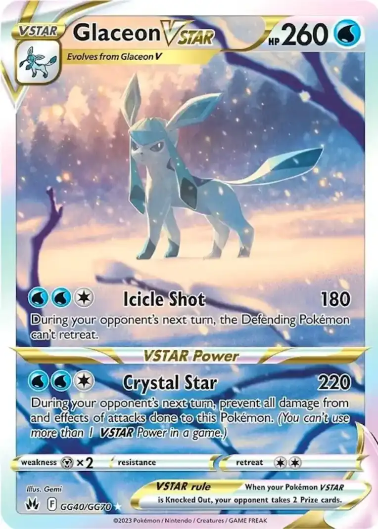 Galarian Gallery 40<br>Glaceon VSTAR
