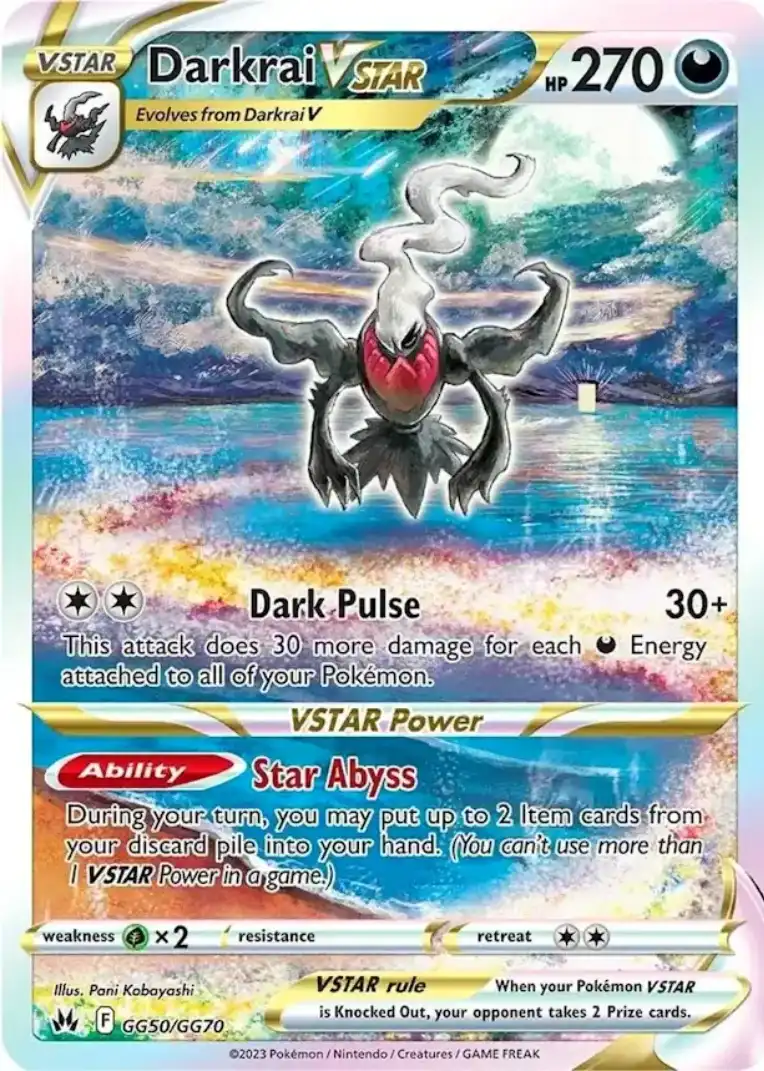 Galarian Gallery 50<br>Darkrai VSTAR
