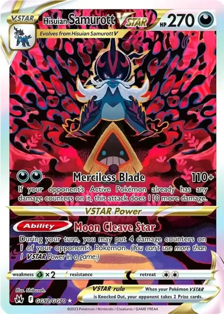 Galarian Gallery 52<br>Hisuian Samurott VSTAR