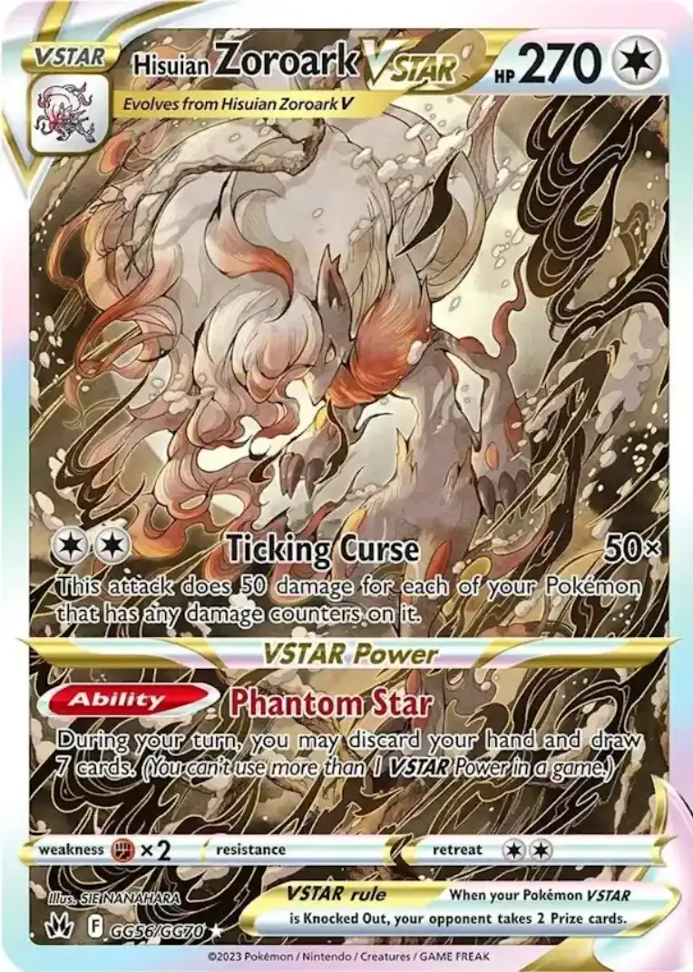 Galarian Gallery 56<br>Hisuian Zoroark VSTAR